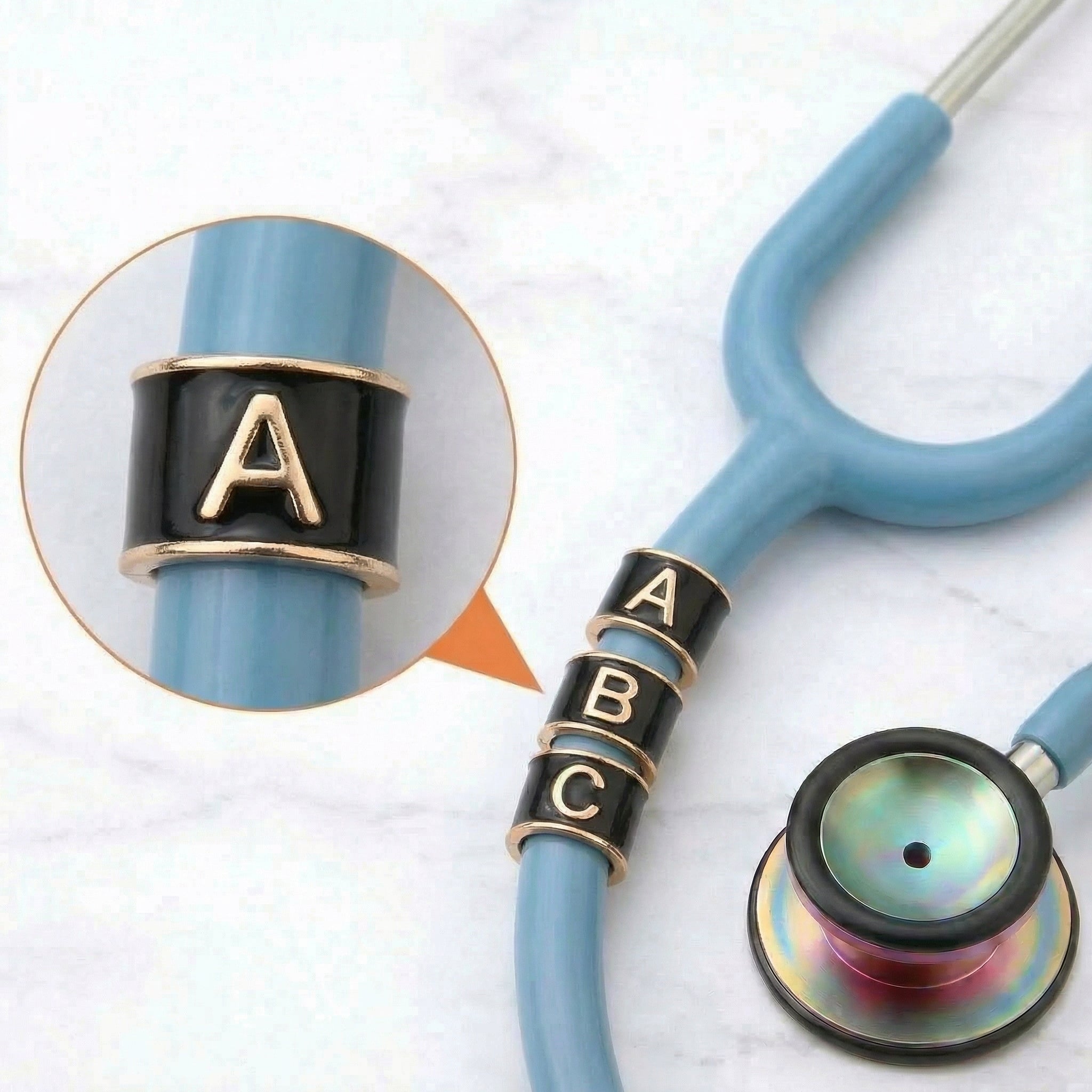 Gloss Monogram Stethoscope Charm