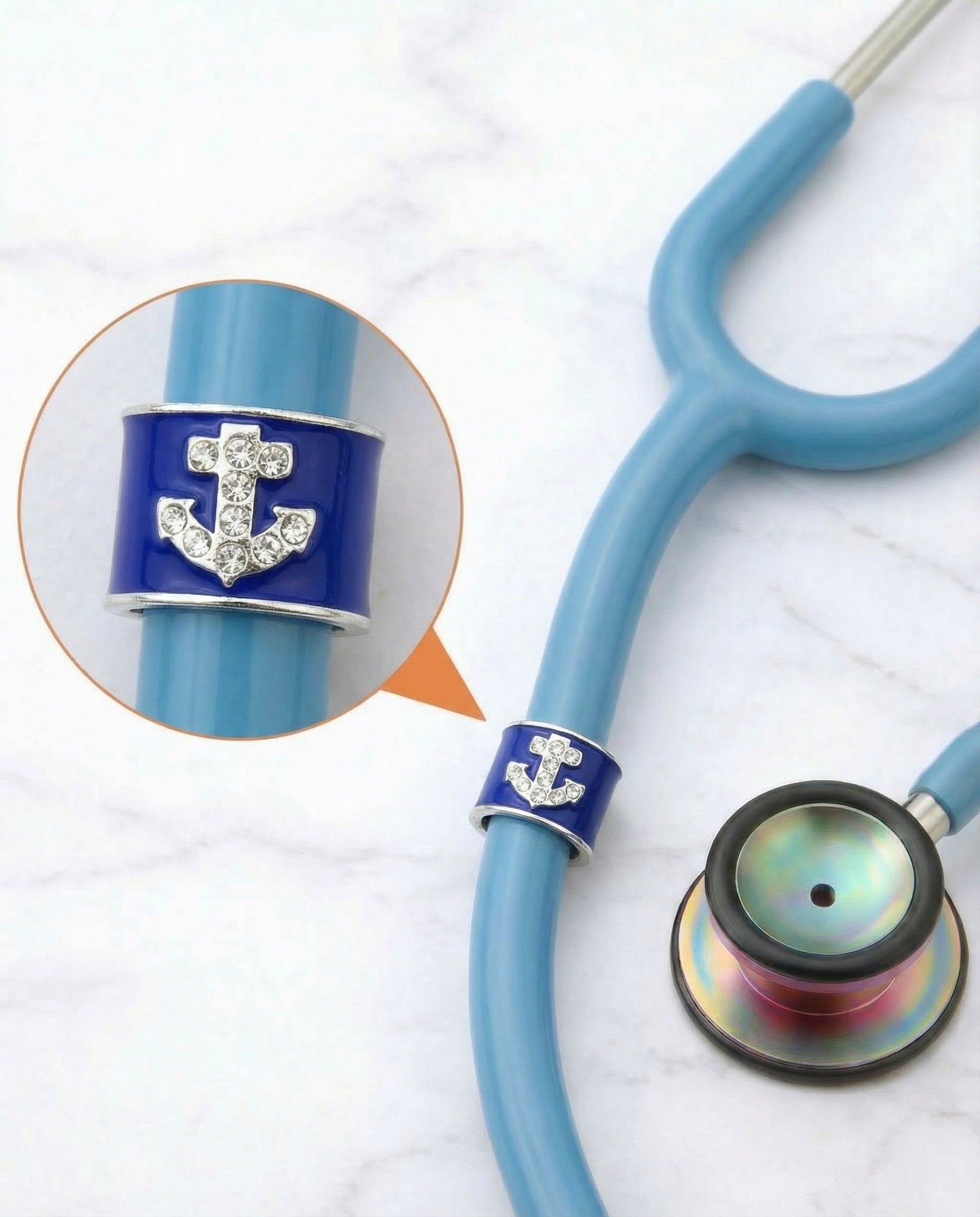 Anchor Stethoscope Charm