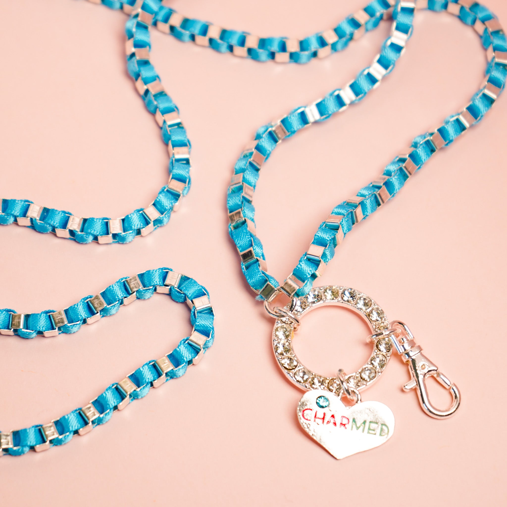 Cotton Candy Blue Lanyard