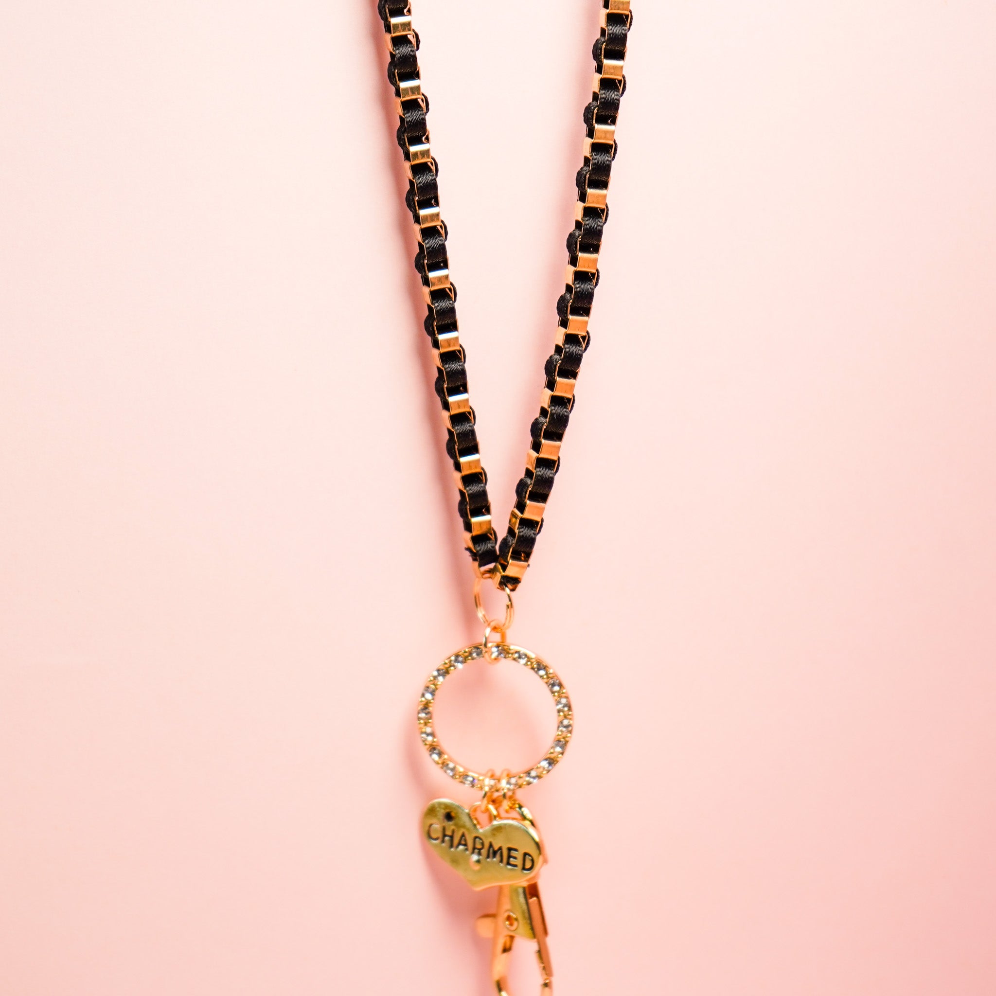 Midnight Gold Lanyard break away