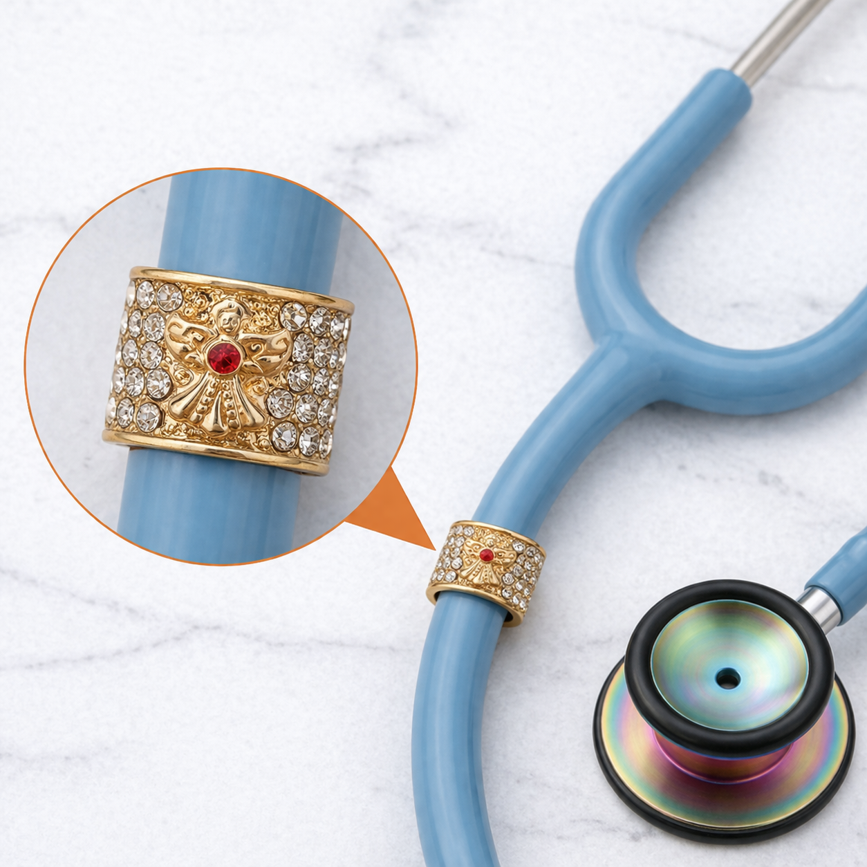 Angel Stethoscope Charm