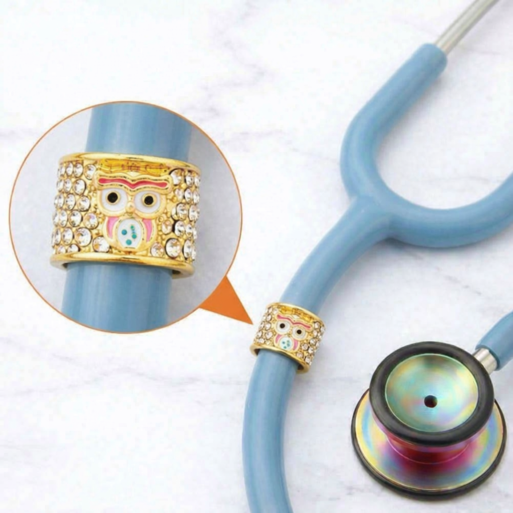 Wise Owl Stethoscope Charm