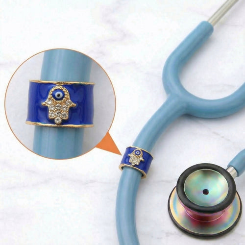 Hamsa Hand Stethoscope Charm