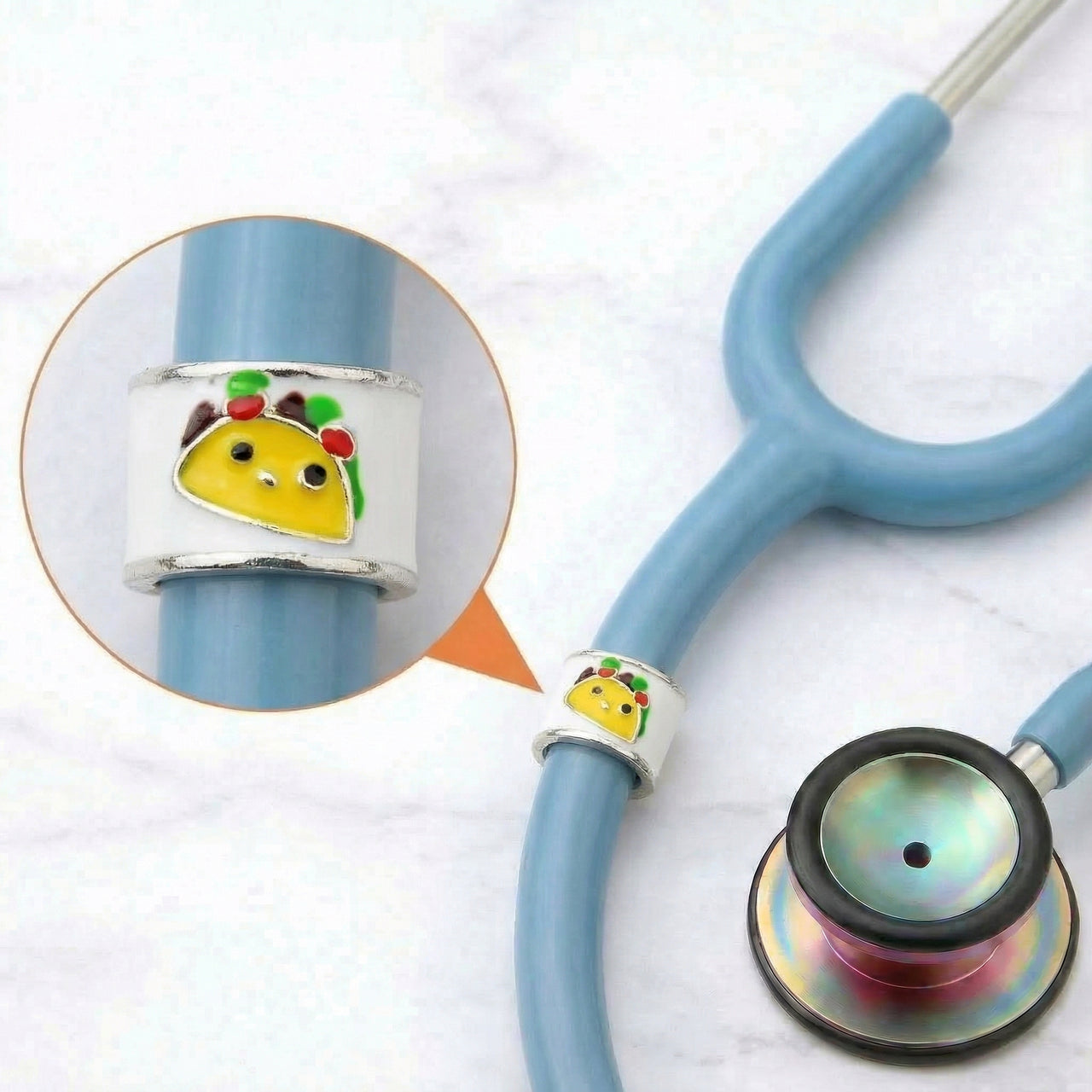Tasty Taco Stethoscope Charm