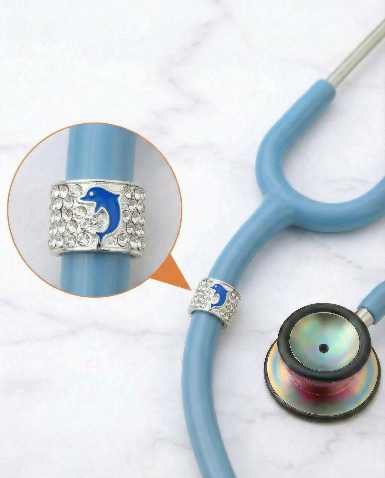 Dolphin Stethoscope Charm