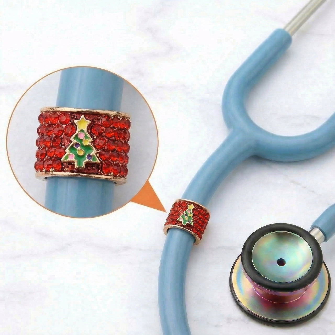 Christmas Tree Stethoscope Charm