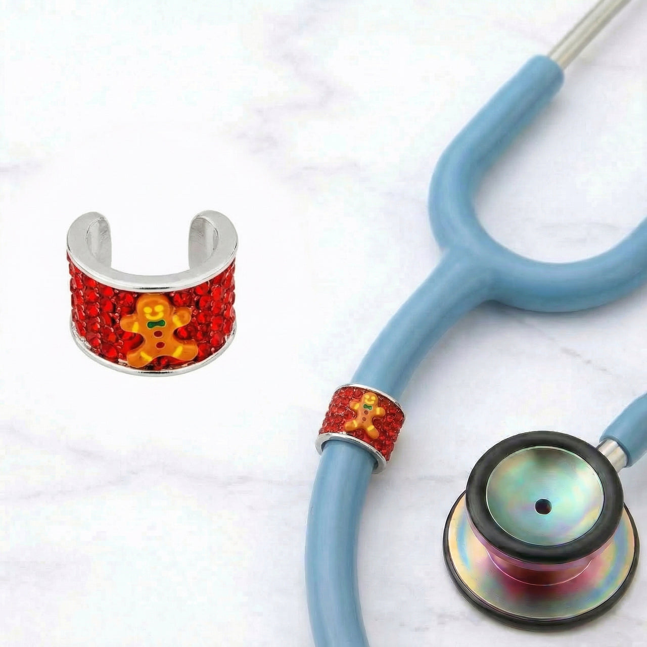 Gingerbread Stethoscope Charm