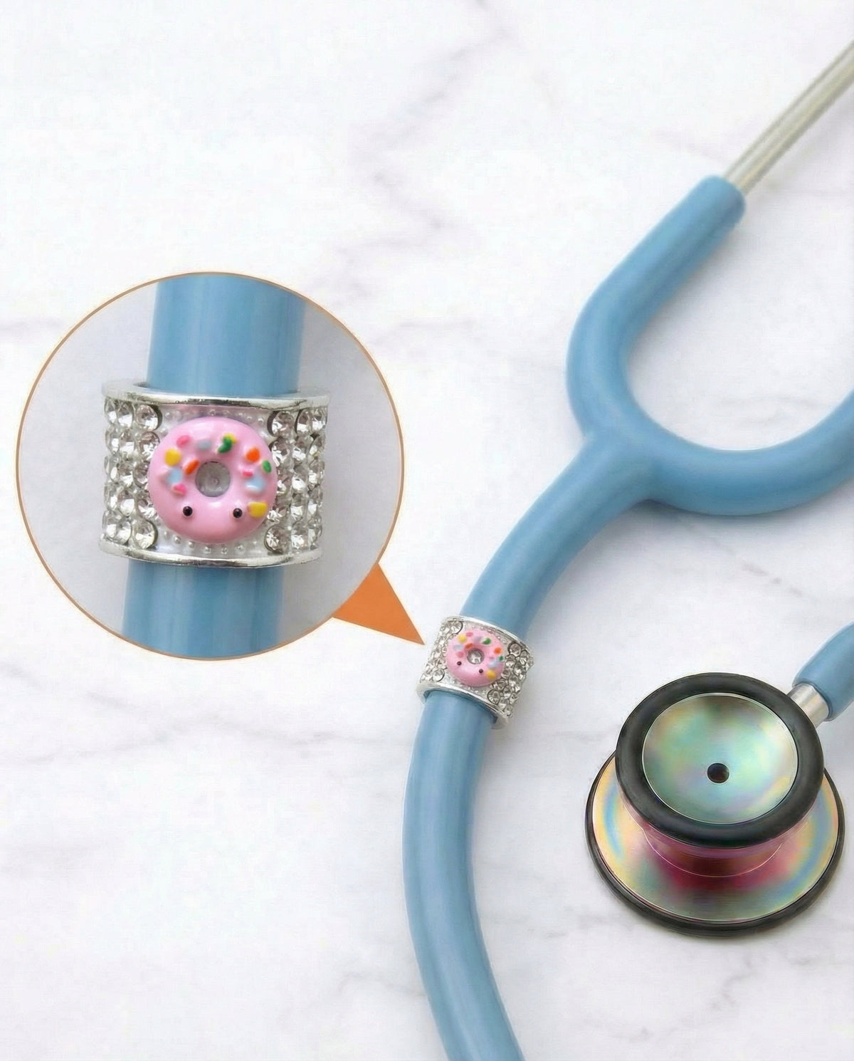 Donut Stethoscope Charm