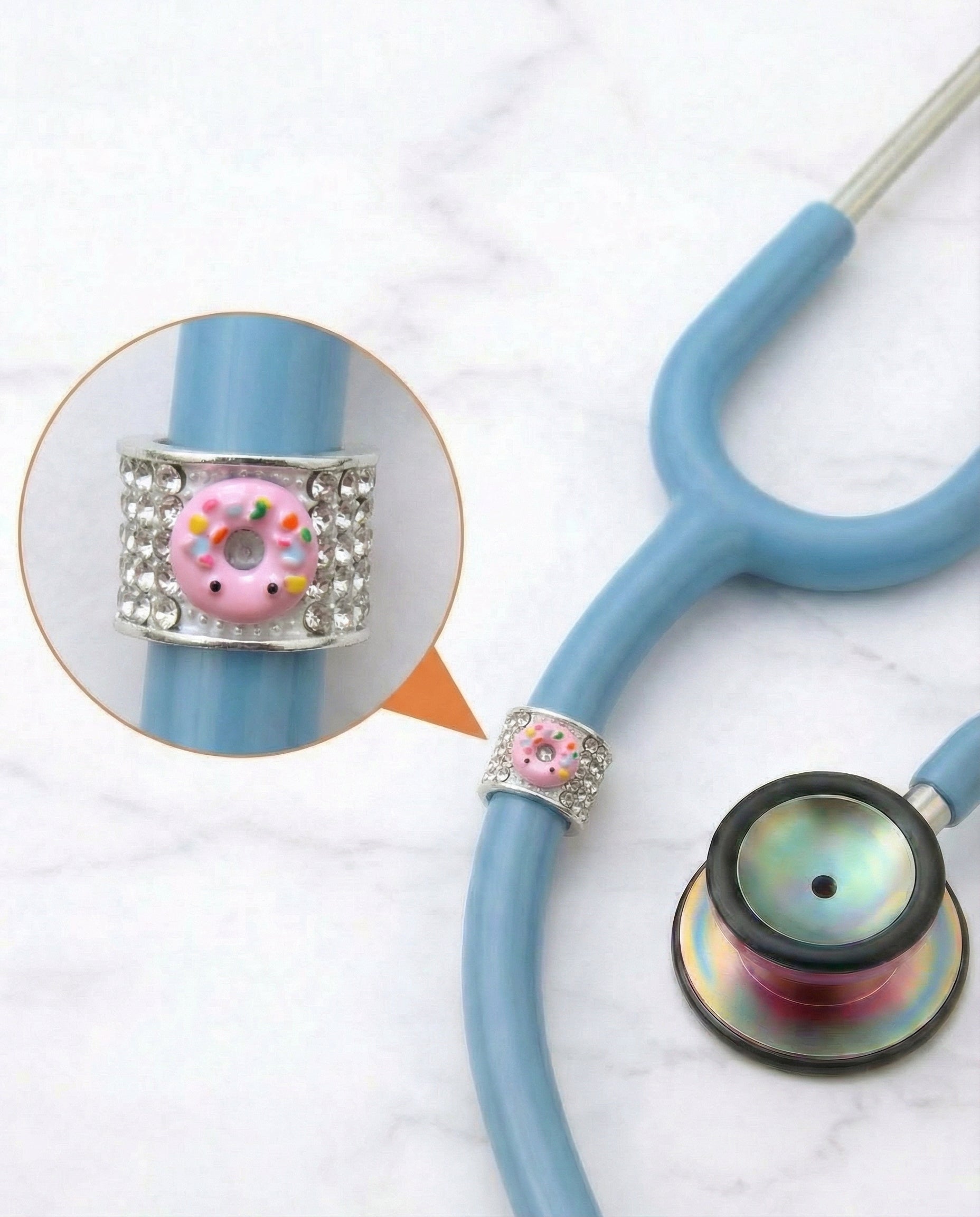 Donut Stethoscope Charm
