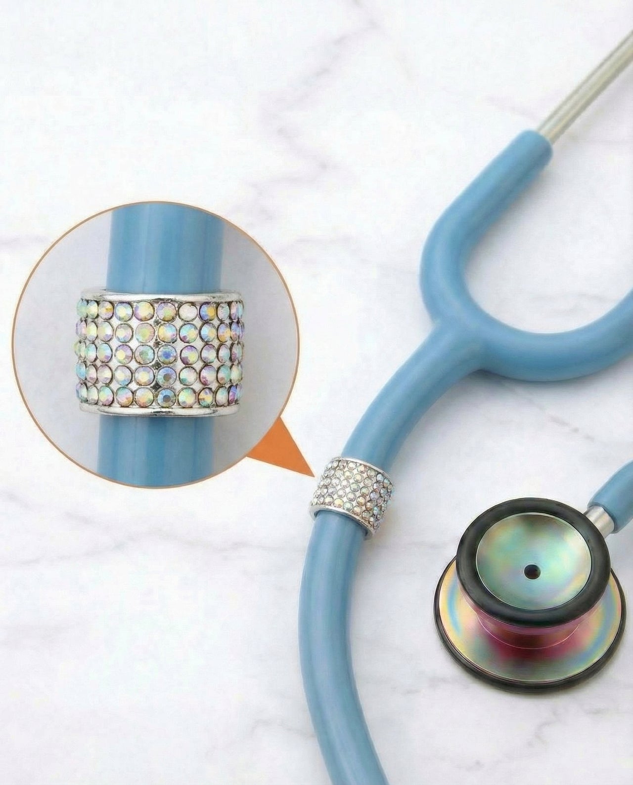 Iridescent Stethoscope Charm