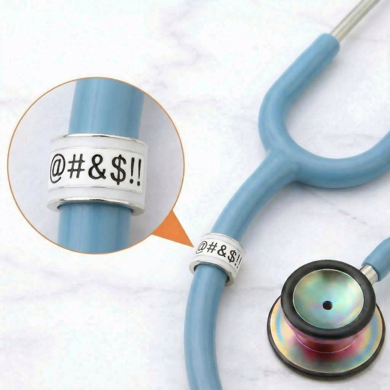Dirty Word Stethoscope Charm