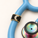 Crescent Moon Stethoscope Charm