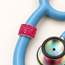 Fuchsia Bling Stethoscope Charm