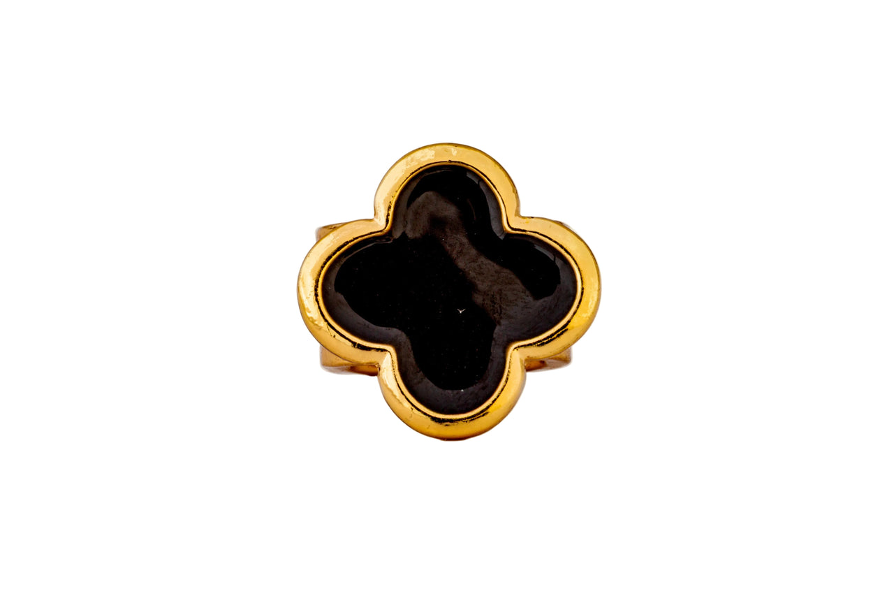 Onyx 3D Clover Stethoscope Charm