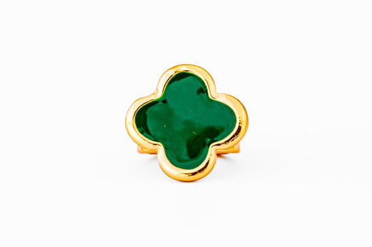 charMED Custom Stethoscope Charms - Emerald Green 3D Clover Charm