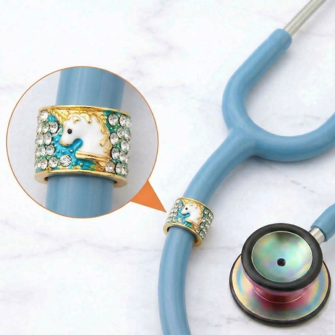 Unicorn Stethoscope Charm