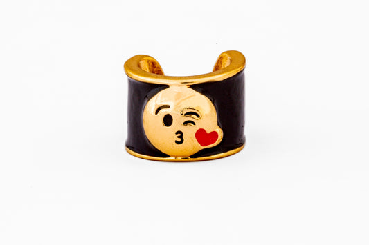 charMED Custom Stethoscope Charms - Kissy Face Emoji Charm