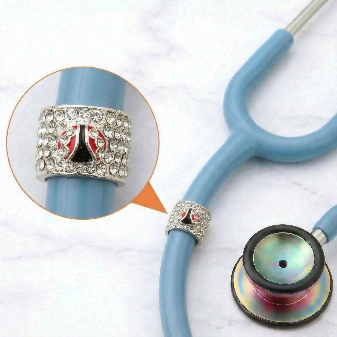 Ladybug Stethoscope Charm