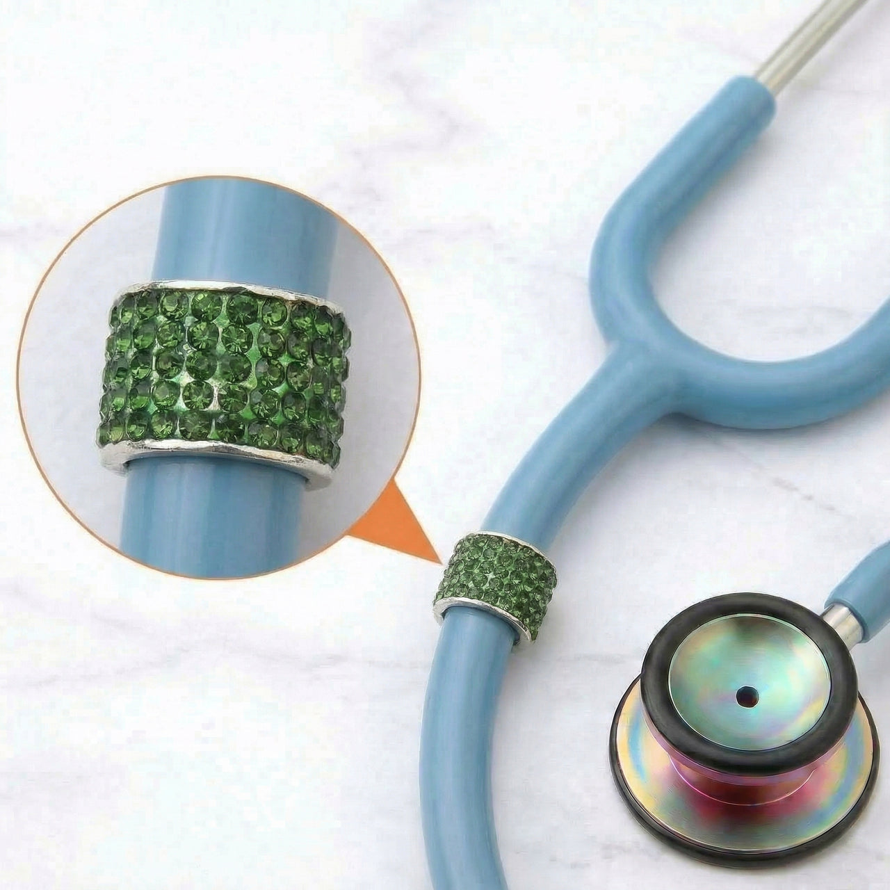 Moss Stethoscope Charm