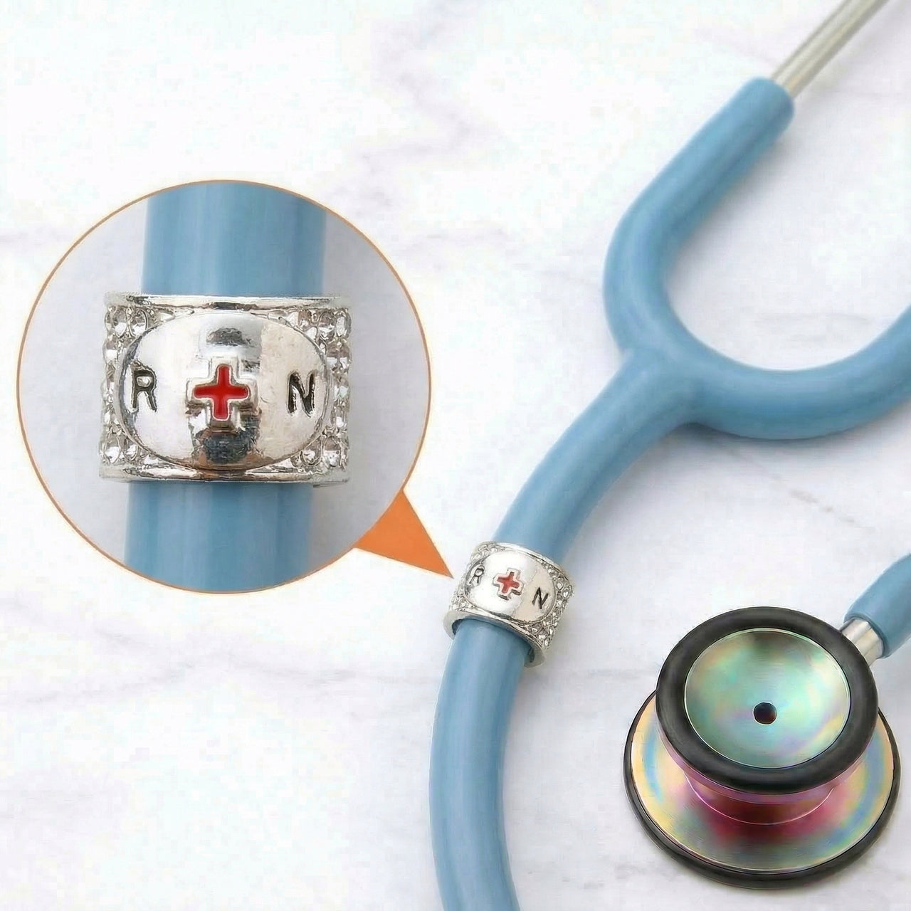 RN Occupation Stethoscope Charm