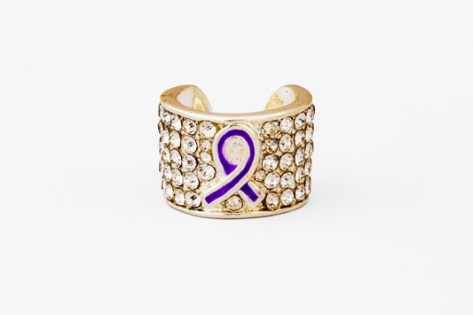 charMED Custom Stethoscope Charms - Purple Ribbon