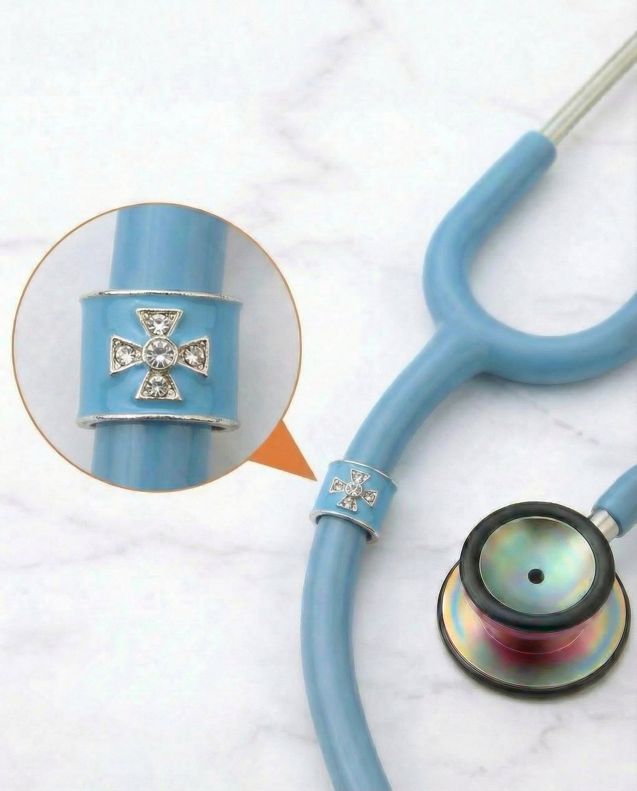 Maltese Cross Stethoscope Charm