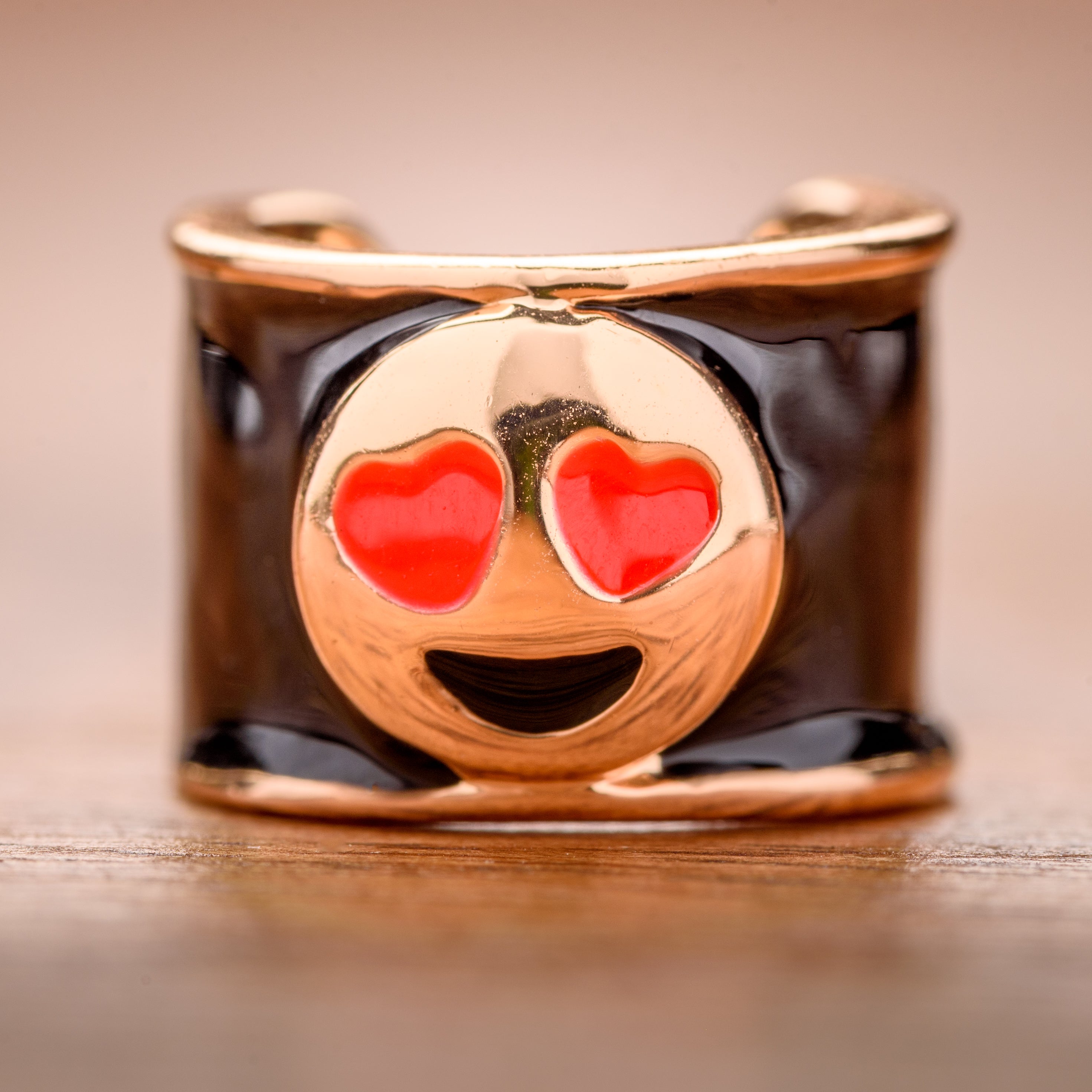 Heart Eyes Emoji Charm