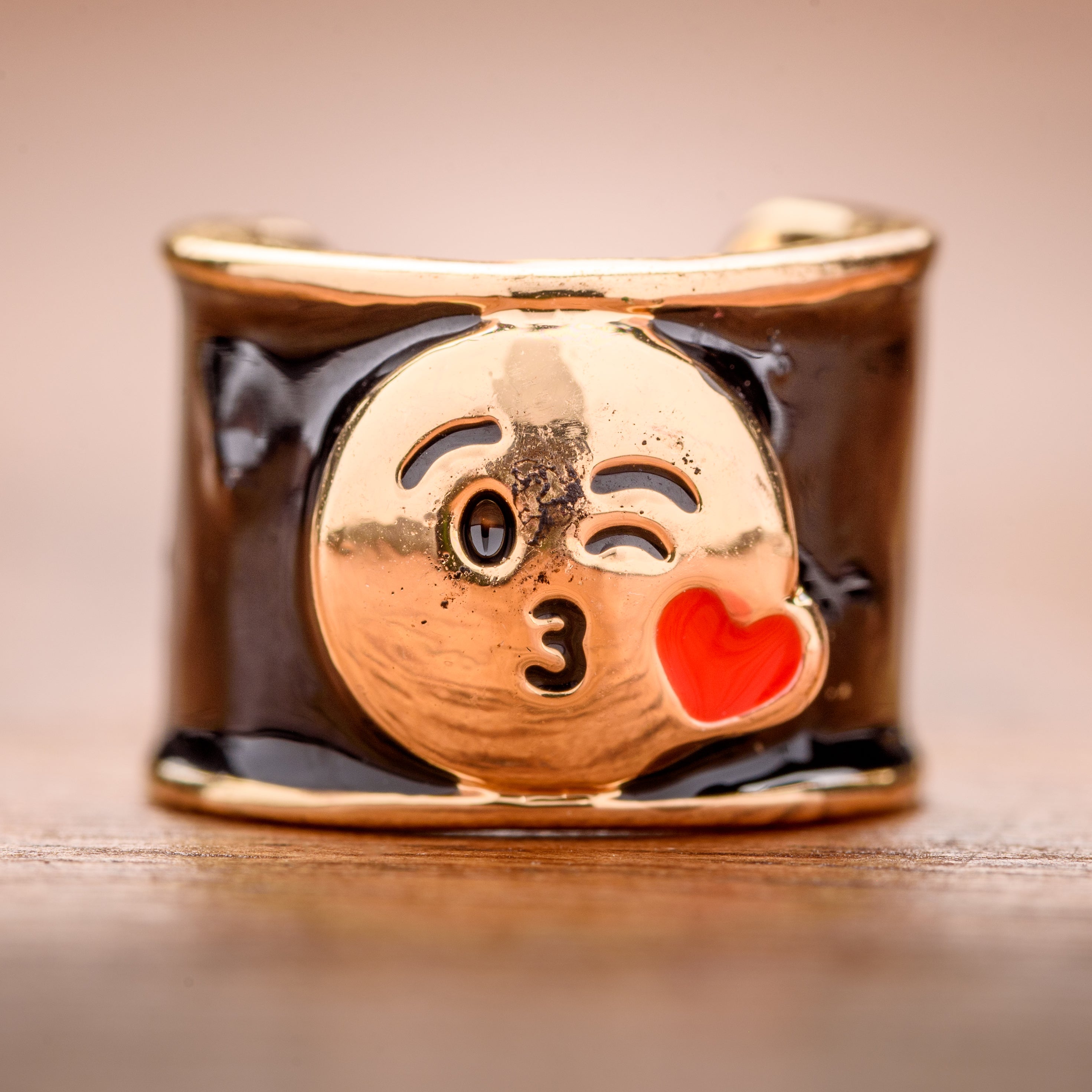 Kissy Face Emoji Charm