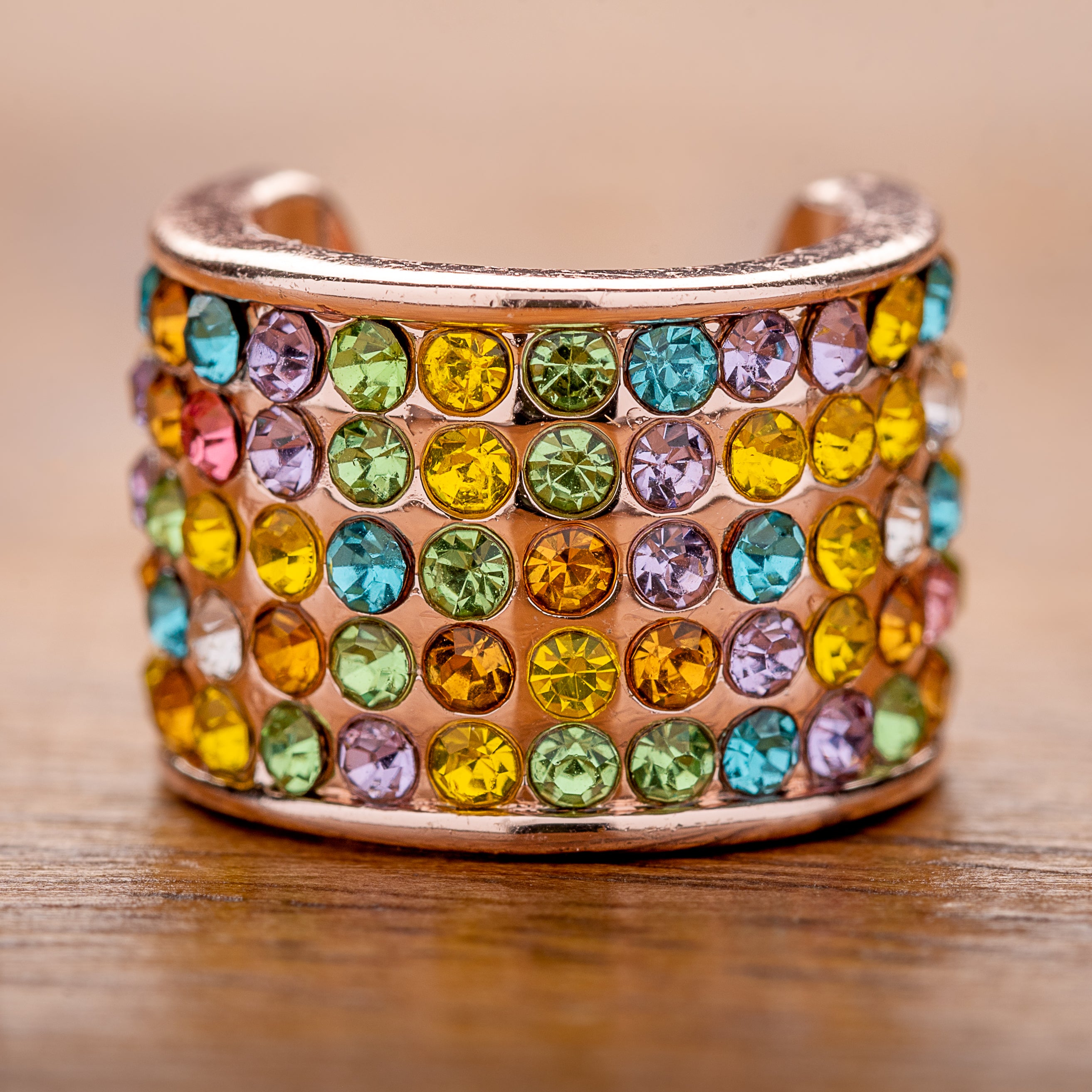 Rainbow Rose Gold Charm
